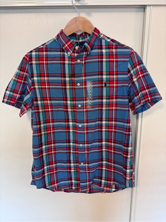 Ralph Lauren Other - Ralph Lauren Boys Button Down Size XL Short Sleeve Plaid Preppy Nautical Soft